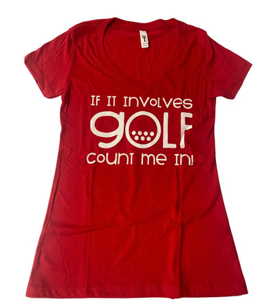 Fore Ladies Golf Graphic Tee - Golf? Count Me In!