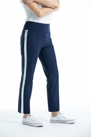 Kinona Tailored Track Women Golf Pants - Navy Blue