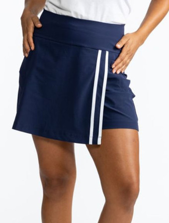 Kinona Skort and Short Woman Golf Skort - Navy Blue/White - FINAL SALE