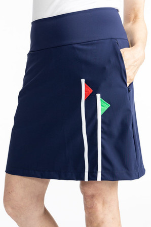 Kinona Flagstick Woman Golf Skort - Navy Blue