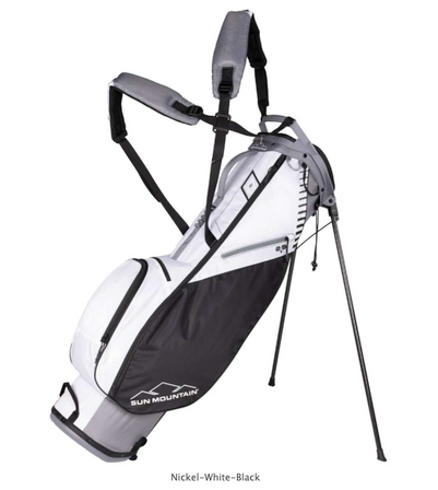 Sun Mountain 2023 2.5+ 14-way Stand Golf Bag  - Nickel- White- Black