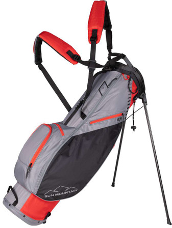 Sun Mountain 2023 2.5+ Stand Golf Bag - Red-nickel-black