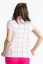 Kinona Classic and Fantastic Shortsleeve Woman Golf Top - Tattersall Plaid