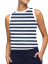 Belyn Key Shell Sleeeveless Women's Golf Shirt - Ink Stripe
