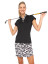 Belyn Key Panel Women's Golf Skort - Grey Scale Camo