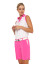 Belyn Key Action Sleeeveless Women's Golf Shirt -  Chalk/hot Pink