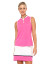 Belyn Key Emma Sleeveless Women's Golf Shirt -  Hot Pink