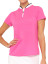 Belyn Key Emma Cap ShortSleeve Women's Golf Shirt - Hot Pink