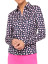 Belyn Key Glacier LongSleeve Women's Golf Shirt - Dandy Dot Ink Print