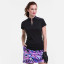 EPNY Zip Mock Polo Women's Golf ShortSleeves - Black Multi