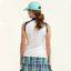 EPNY Zip Mock Polo Women's Golf Sleeveless - White Multi