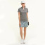 EPNY Zip Mock Polo Women's Golf ShortSleeves - Reflections Multi