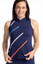 Kinona Straight Drive Sleeveless Woman Golf Top - Navy Blue