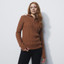Daily Sports Cable Knit Woman's Golf Pullover - Cinnamon 