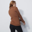 Daily Sports Cable Knit Woman's Golf Pullover Unlined - Cinnamon