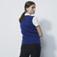 Daily Sports High Summer Spectrum Blue Knitted Sweater Women's Vest