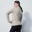 Daily Sports Cable Knit Raw Long Sleeve Woman's Golf Pullover lined