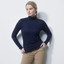 Daily Sports Roll Turtle Long Sleeve Half Neck Top - Navy