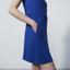 Daily Sports Solid Sleeveless Women's Dress - Blue
