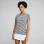 Puma Women's Mattr Somer Stripe Short Sleeve Golf Polo - Puma Black / White Glow