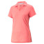 Puma Women's Cloudspun Coast Short Sleeve Golf Polo -  Loveable Heather