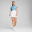 Puma Women's Mattr Artwork Short Sleeve Golf Polo - Day Dream / Navy Blazer