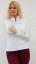 Famara Sheer Sleeve Golf Shirt - White
