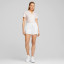 Puma Women's Cloudspun Lillypad Short Sleeve Golf Polo - Bright White / Rose Dust