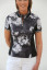 Famara Short Sleeve Art Golf Shirt - Black Orchid