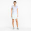 Puma Women's Mattr Gust O Wind  Short Sleeve Golf Polo - Bright White / Serenity