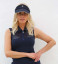 Famara Sleeveless Sheer Golf Shirt - Navy