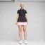 Puma Women's PWR Mesh Color block Golf Skirt - Puma Black / Strawberry Burst