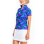 TZU TZU Lucy Women's Golf Top - Feather Party