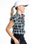 Kinona Tough in the Rough Shortsleeve Golf Top - Tartan Plaid