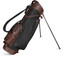 Sun Mountain Single Strap Leather Stand Bag - Black-brown