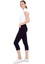Swing Control Scalloped Jacquard Cropped Pant - Black Cameo