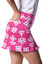 Golftini Total Happiness Skort - Hot pink / White