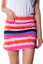 Golftini Radiant Skort- Orange / White / Hot pink / Navy