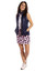 Golftini Beach Bum Skort - Navy / White / Hot pink