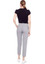 Swing Control Black Hex Vented Cloud Ankle Pant - Black/Grey Hex print