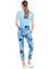 Swing Control Petal-slit Techno Ankle Pant - Blue Peony