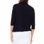 Swing Control Bamboo 3/4 Sleeve Top - Black