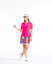 Kinona Keep It Covered Short Sleeve Golf Top - Flamingo - FINAL SALE