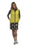 Golftini The Traveler Pull-On Golf Skirt Navy / Yellow - FINAL SALE