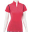 EP Pro NY Cap Sleeve Convertible Zip Mock Women's Golf Polo