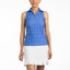 TZU TZU Sport Allie Women's Golf Top Periwinkle Dotty