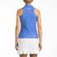 TZU TZU Sport Allie Women's Golf Top Periwinkle Dotty