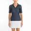 TZU TZU Sport Daisy Women's Golf Top Navy Dotty