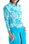 Kinona Sport Keep it Covered Long Sleeve Women's Golf Top - Mediterranean Floral - FINAL SALE