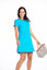 Kinona Sport To a Tee Short Sleeve Women's Golf Dress - Mediterranean Blue